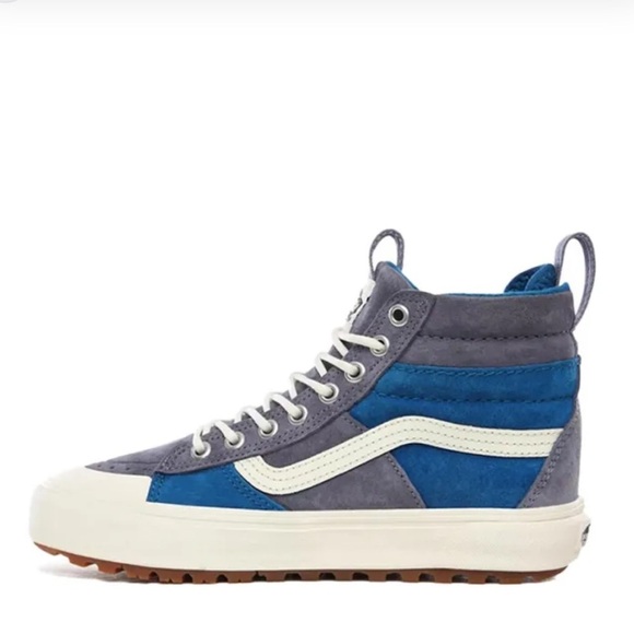 Vans Blue Grey Marshmallow White Sk8 Hi Top MTE 2.0 DX Sneaker W8.5/M7.0 - Picture 1 of 14